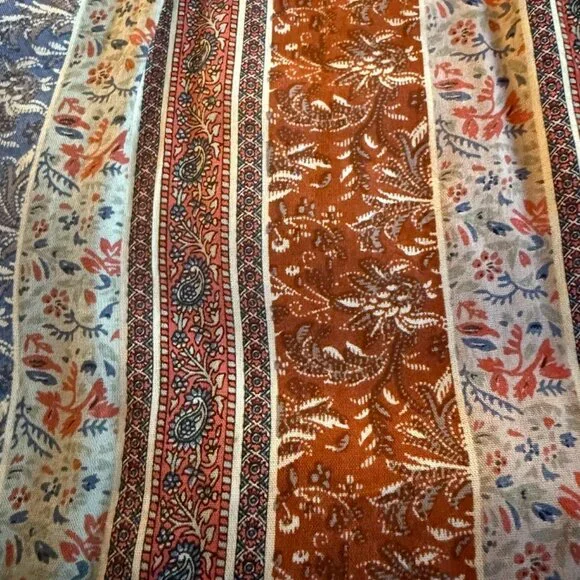 O'Neill Mini Blue and Brown Spaghetti Strap Dress, size Lg - Picture 5 of 9